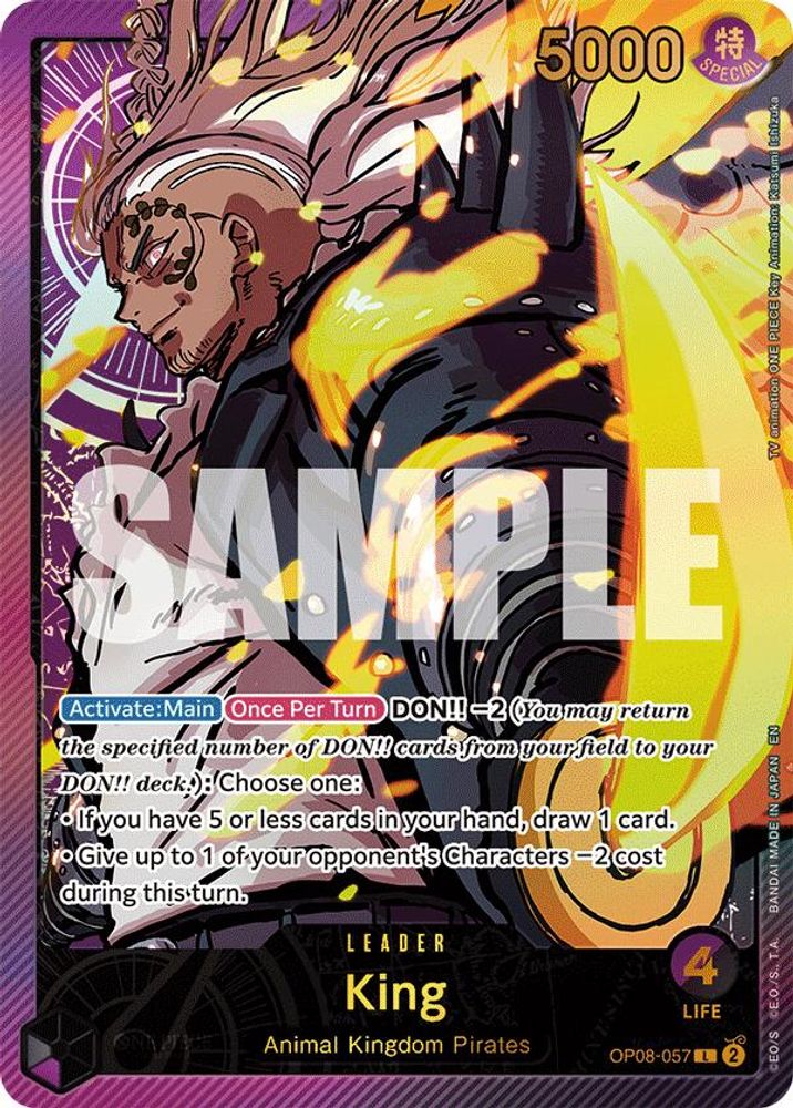 King [SP] OP08-057 One Piece Card Game