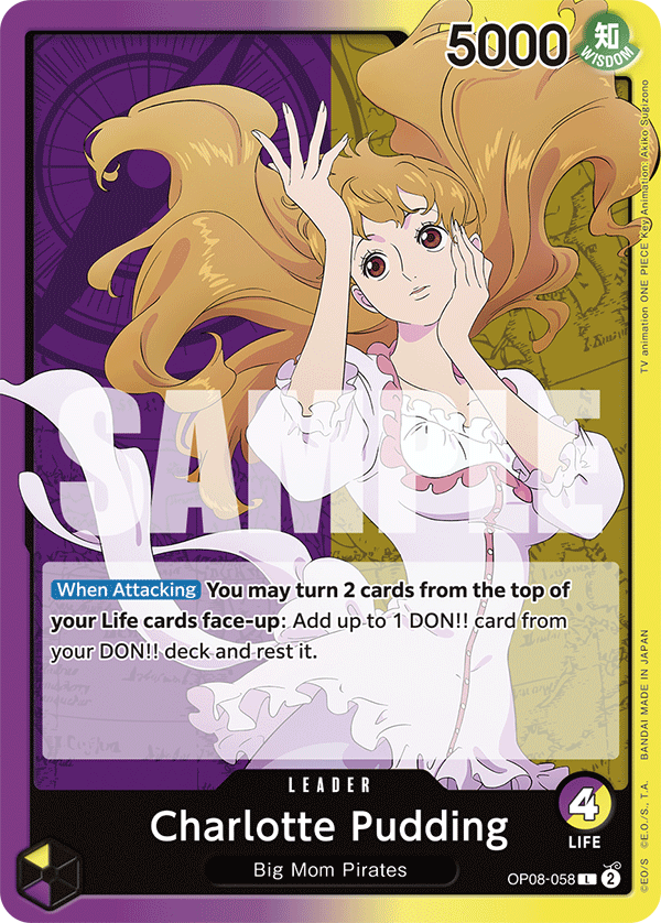 Charlotte Pudding [Alternate Art] JP OP08-058 One Piece Card Game