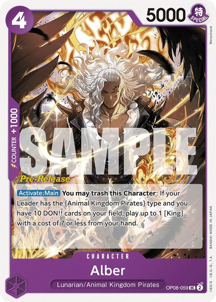Alber [Pre-Release] OP08-059 One Piece Card Game