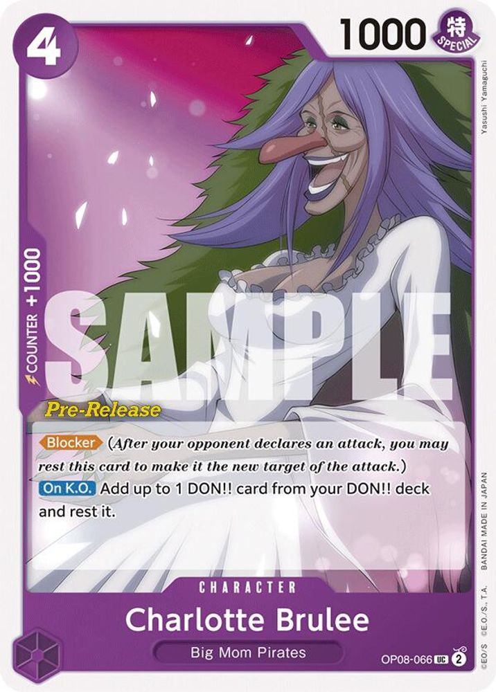 Charlotte Brulee [Pre-Release] OP08-066 One Piece Card Game