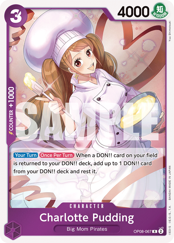 Charlotte Pudding [Alternate Art] JP OP08-067 One Piece Card Game