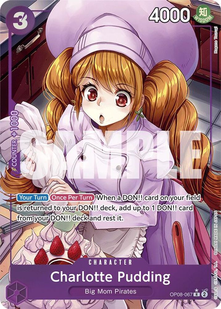 Charlotte Pudding [Alternate Art] OP08-067 One Piece Card Game