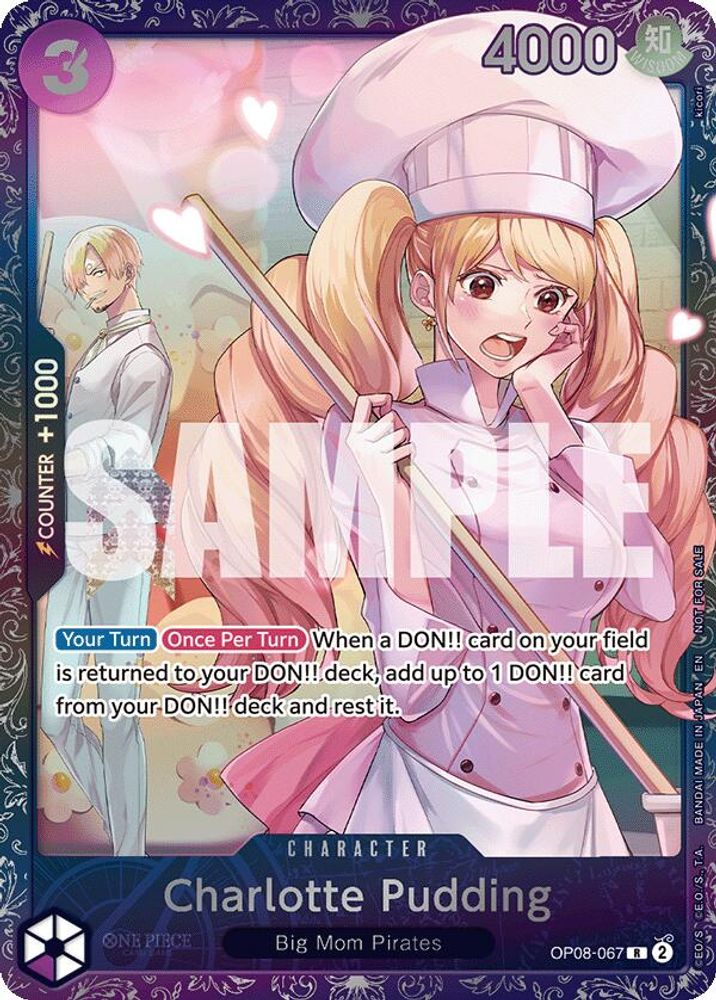 Charlotte Pudding [Treasure Cup] OP08-067 One Piece Card Game