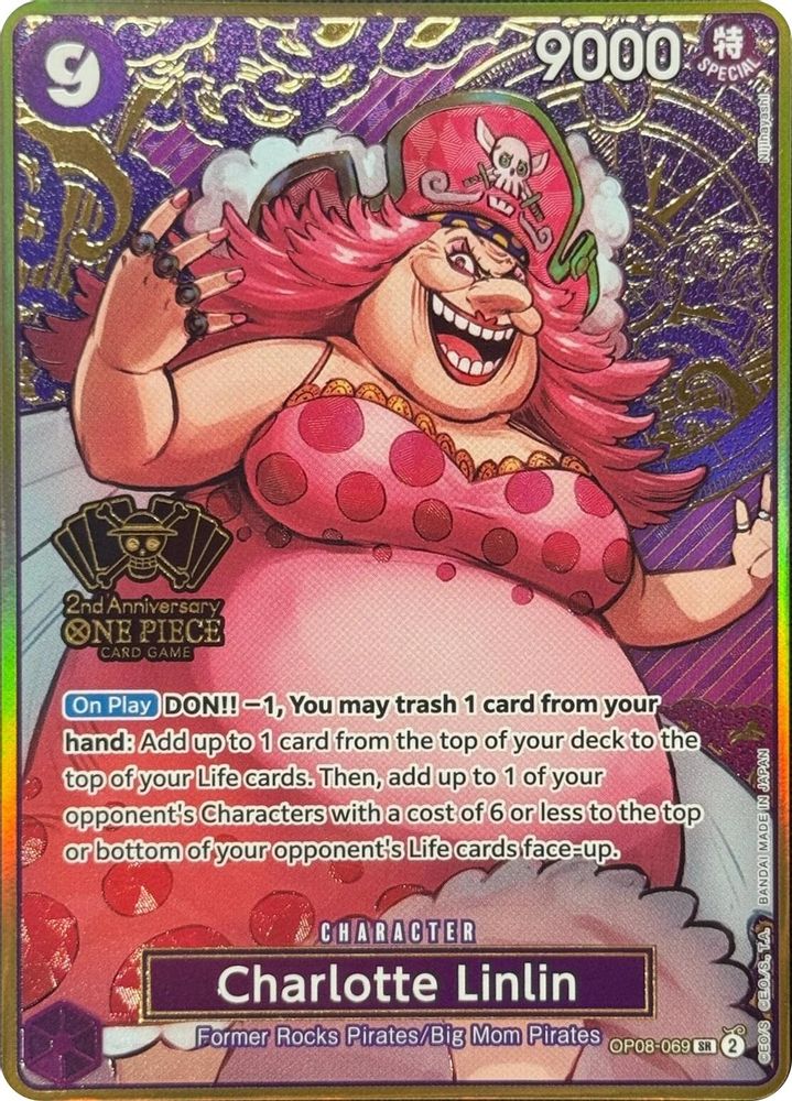 Charlotte Linlin [2nd Anniversary] OP08-069 One Piece Card Game