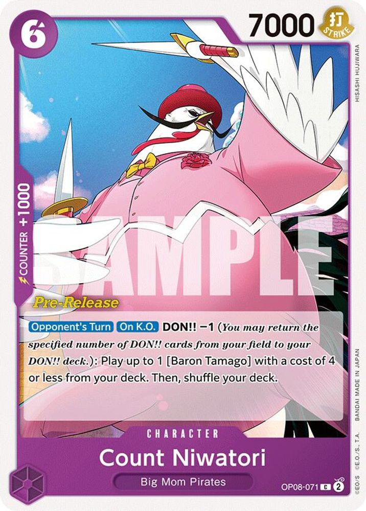 Count Niwatori [Pre-Release] OP08-071 One Piece Card Game
