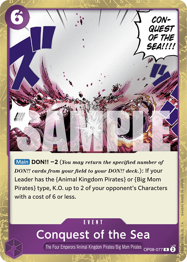 Conquest of the Sea OP08-077 One Piece Card Game