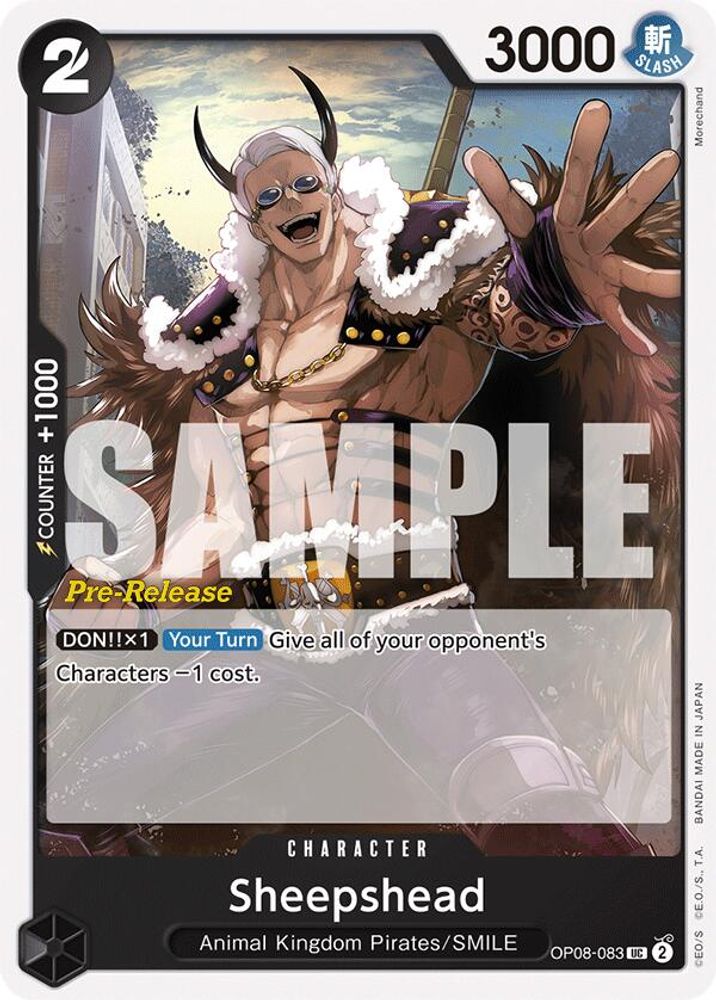 Sheepshead [Pre-Release] OP08-083 One Piece Card Game