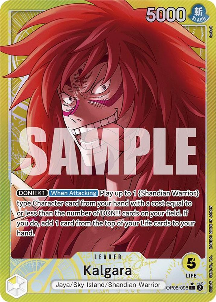 Kalgara [Alternate Art] OP08-098 One Piece Card Game