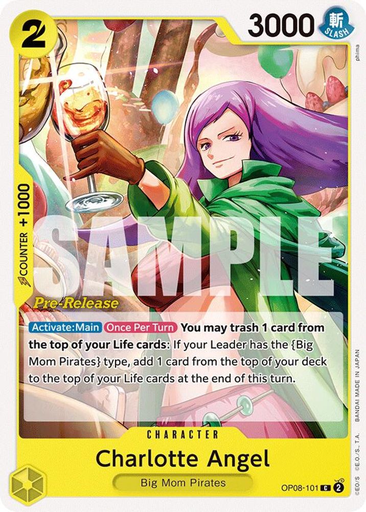 Charlotte Angel [Pre-Release] OP08-101 One Piece Card Game