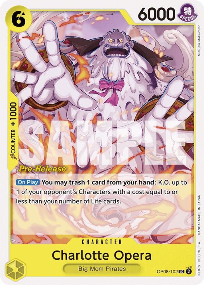Charlotte Opera [Pre-Release] OP08-102 One Piece Card Game