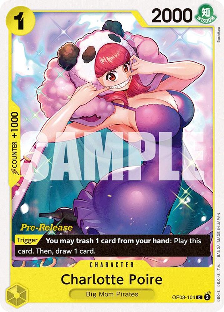Charlotte Poire [Pre-Release] OP08-104 One Piece Card Game