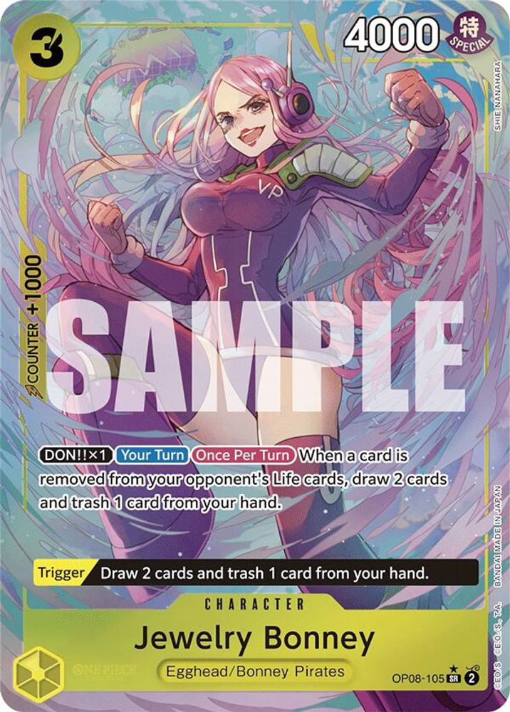 Jewelry Bonney [Alternate Art] OP08-105 One Piece Card Game