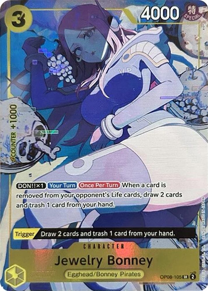 Jewelry Bonney [Illustration Box EX] OP08-105 One Piece Card Game