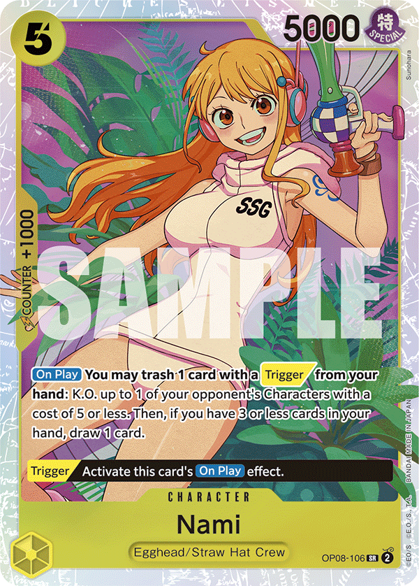 Nami [Alternate Art] JP OP08-106 One Piece Card Game