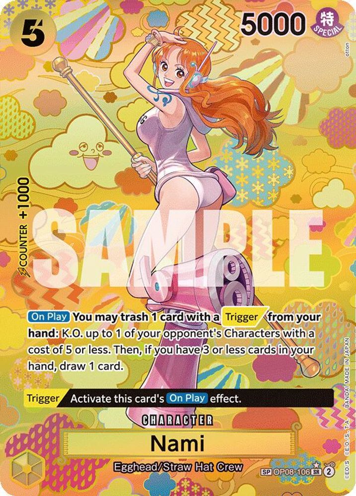 Nami [SP Foil] OP08-106 One Piece Card Game