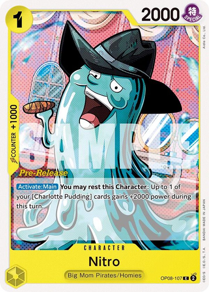 Nitro [Pre-Release] OP08-107 One Piece Card Game