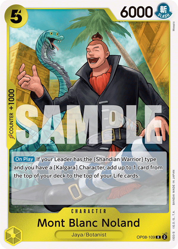 Mont Blanc Noland OP08-109 One Piece Card Game