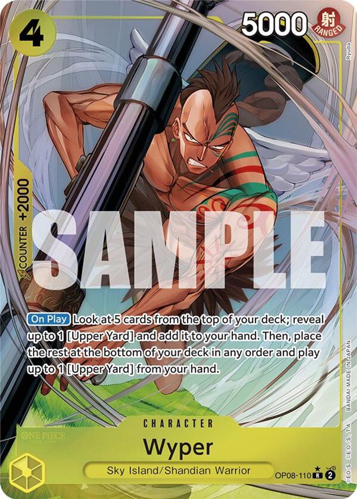Wyper [Alternate Art] OP08-110 One Piece Card Game