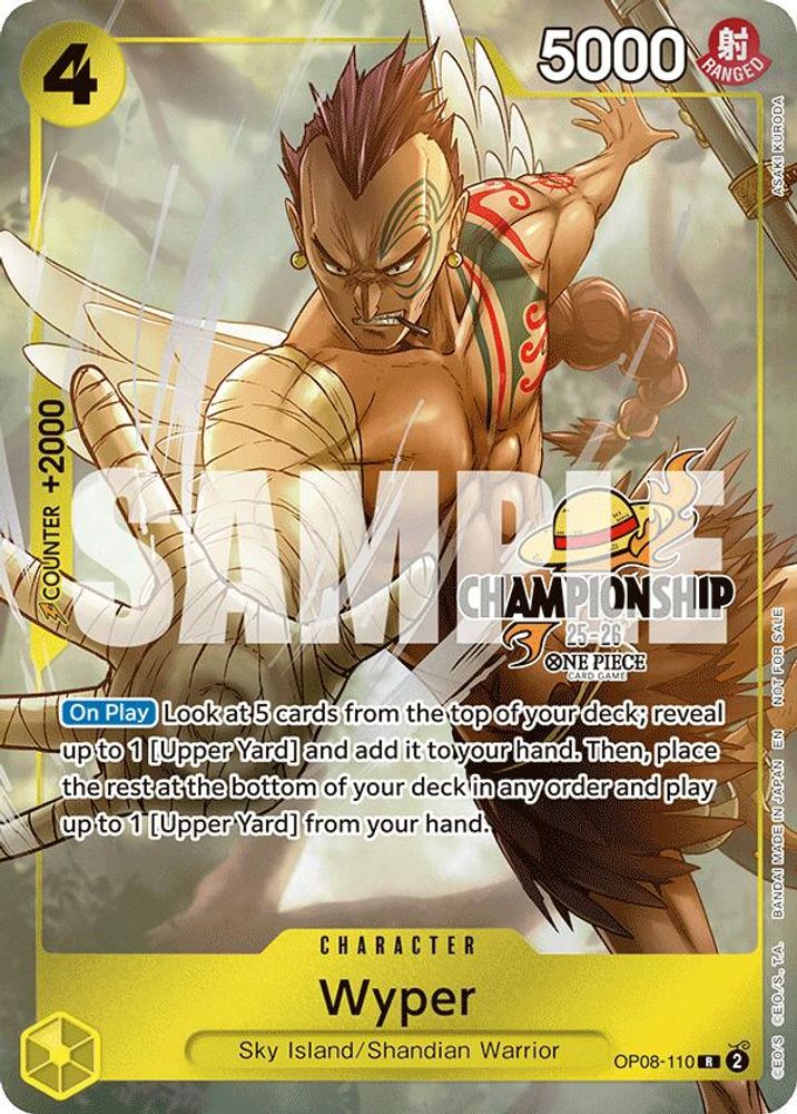 Wyper [Championship 25-26] OP08-110 One Piece Card Game