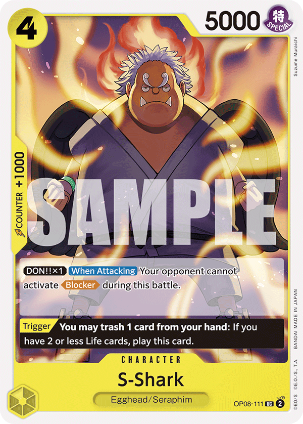 S-Shark OP08-111 One Piece Card Game