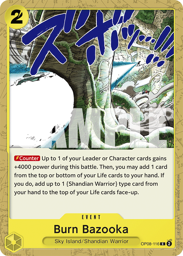 Burn Bazooka OP08-116 One Piece Card Game