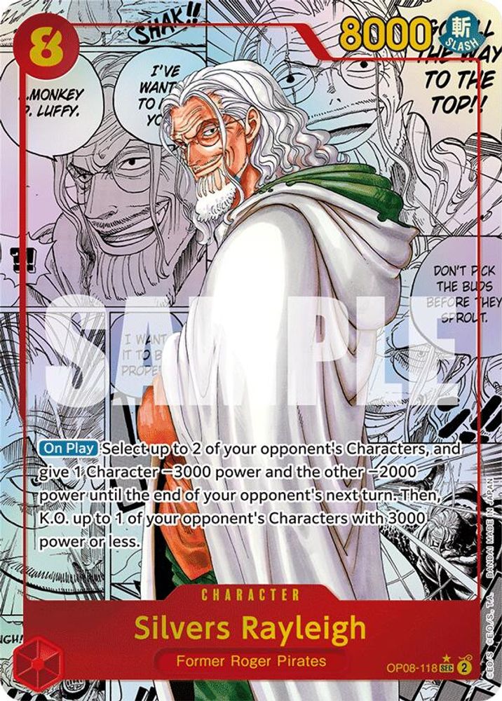 Silvers Rayleigh [Manga] OP08-118 One Piece Card Game
