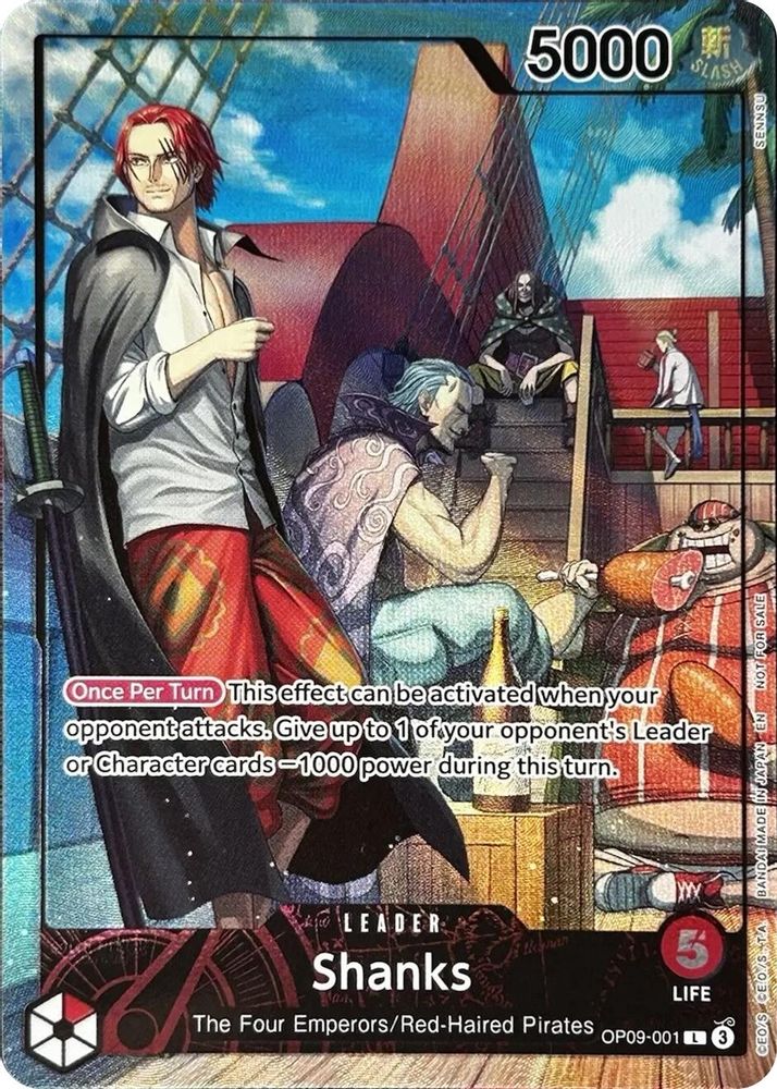 Shanks [Magazine] OP09-001 One Piece Card Game