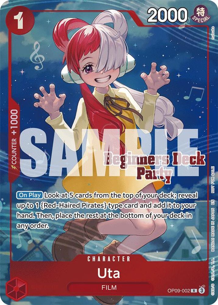 Uta [Beginners Deck Party Winner] OP09-002 One Piece Card Game