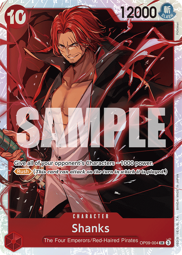 Shanks [Manga] JP OP09-004 One Piece Card Game