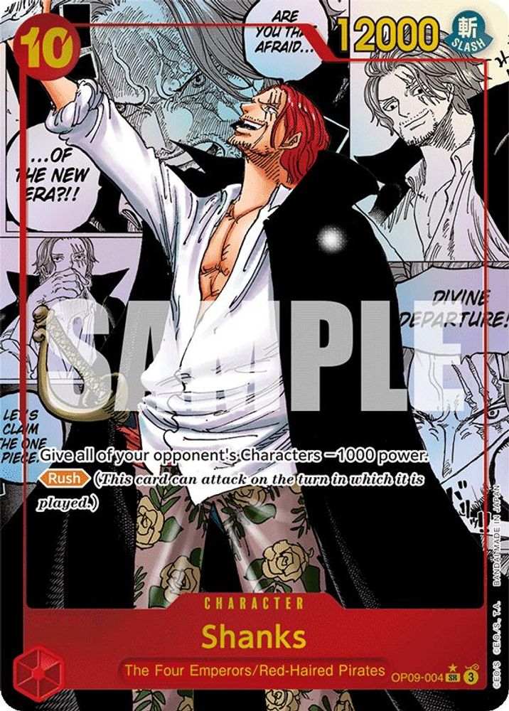 Shanks [Manga] OP09-004 One Piece Card Game