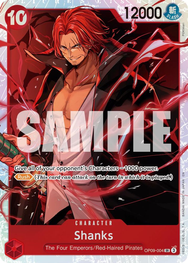Shanks [PRB-02] OP09-004 One Piece Card Game