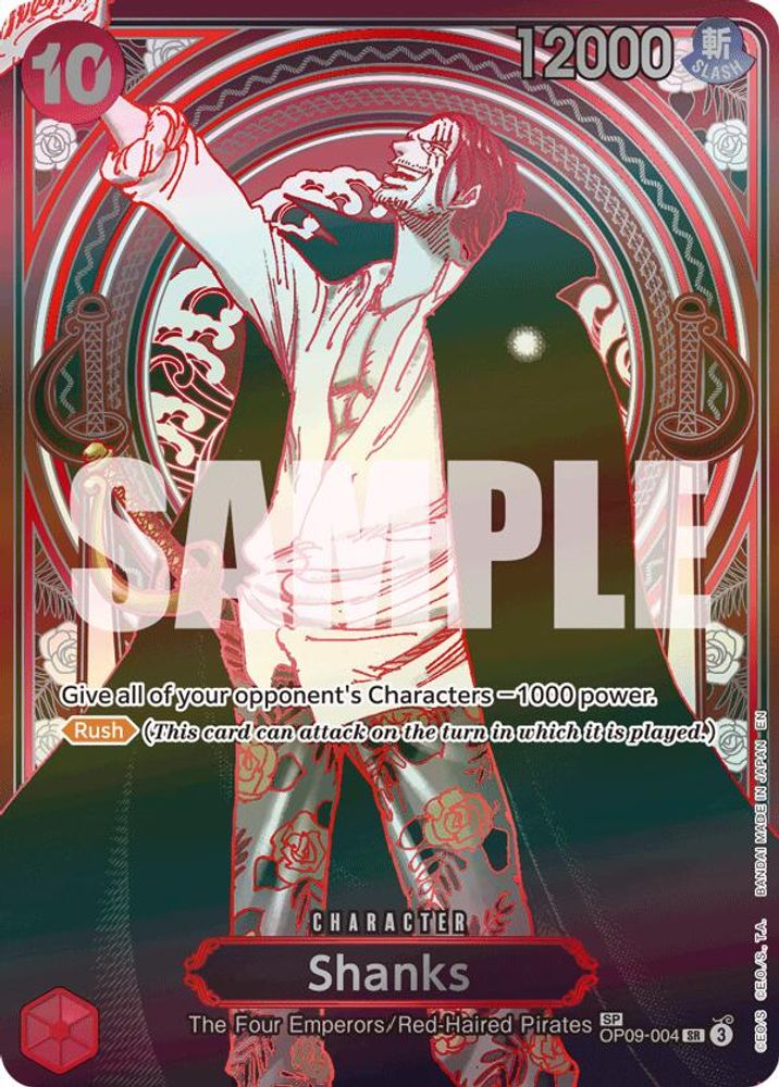 Shanks [Silver] OP09-004 One Piece Card Game