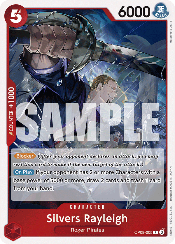 Silvers Rayleigh [Foil] JP OP09-005 One Piece Card Game