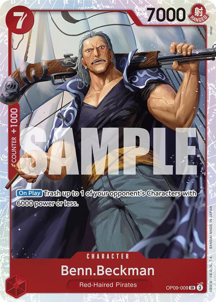 Benn.Beckman [Foil] OP09-009 One Piece Card Game