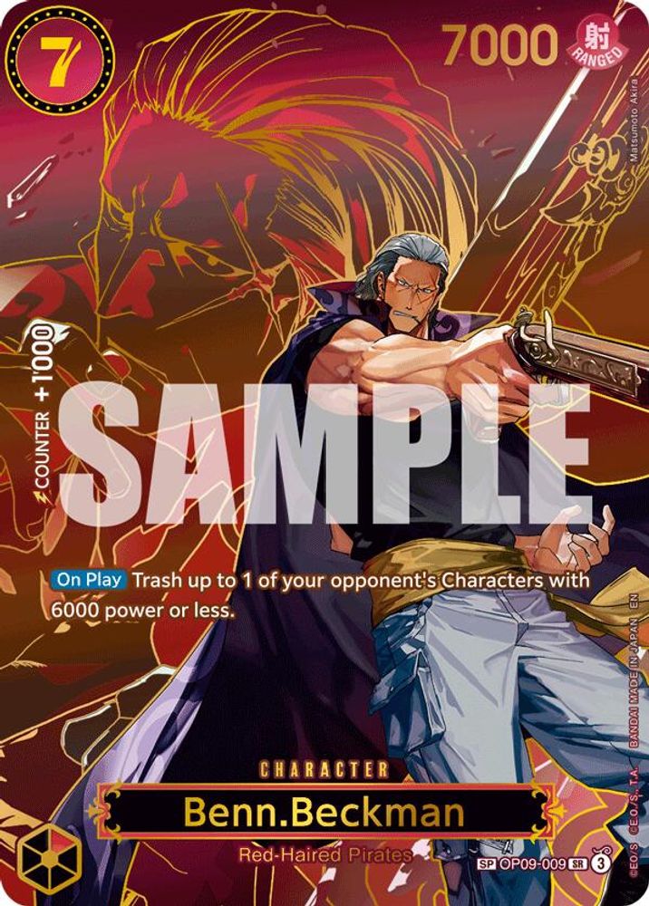 Benn.Beckman [SP] OP09-009 One Piece Card Game