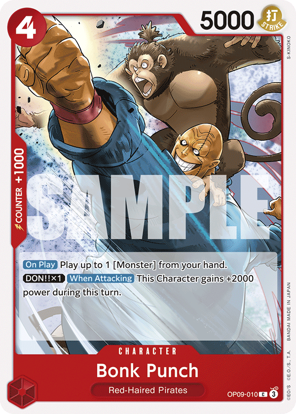 Bonk Punch OP09-010 One Piece Card Game