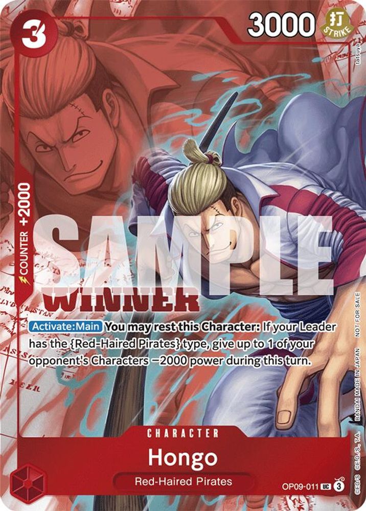 Hongo [Winner] OP09-011 One Piece Card Game