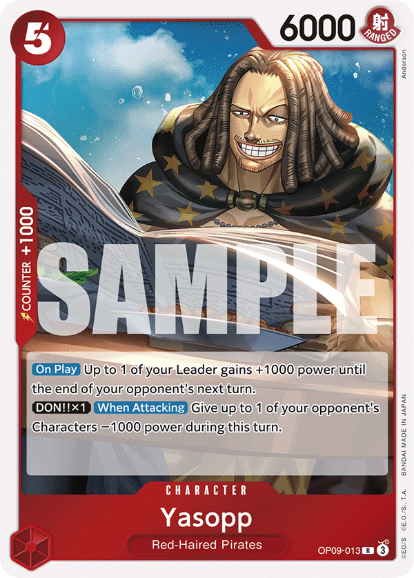 Yasopp OP09-013 One Piece Card Game