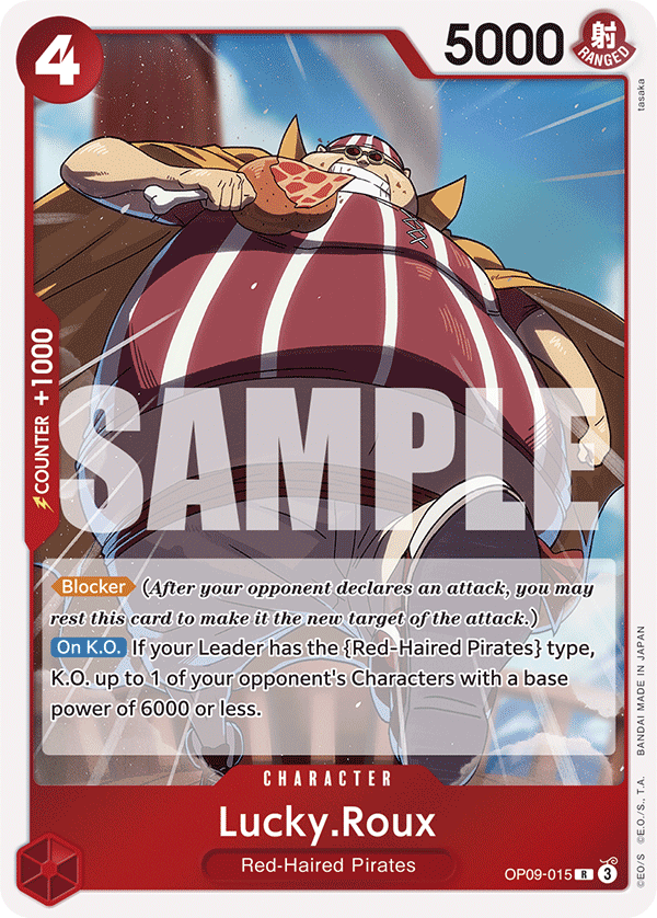 Lucky.Roux [Foil] JP OP09-015 One Piece Card Game