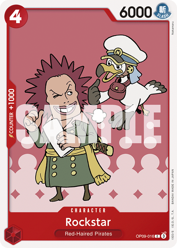 Rockstar OP09-016 One Piece Card Game