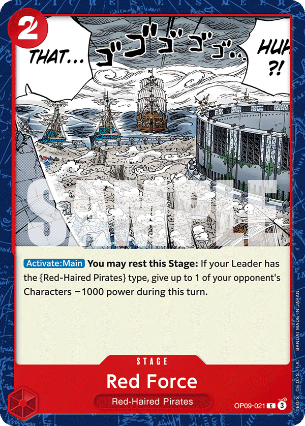 Red Force OP09-021 One Piece Card Game