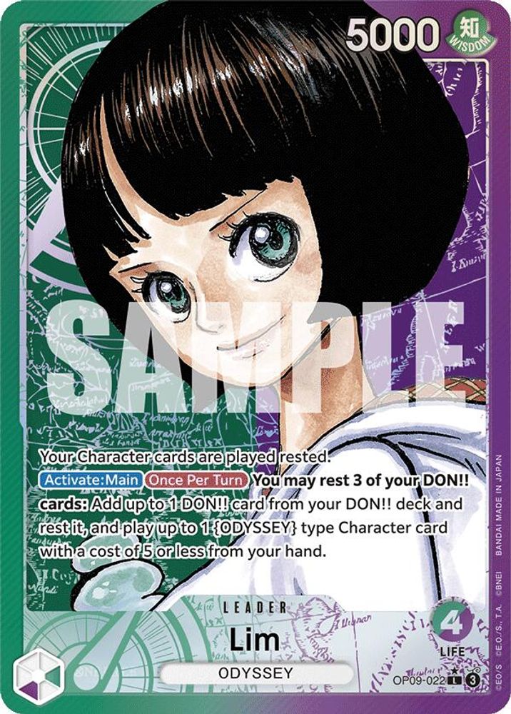 Lim [Alternate Art] OP09-022 One Piece Card Game