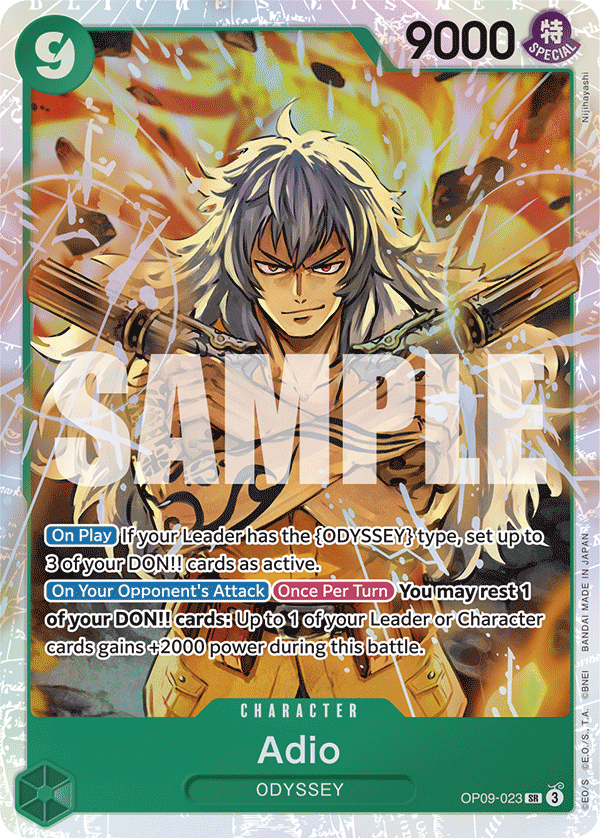 Adio [Alternate Art] JP OP09-023 One Piece Card Game