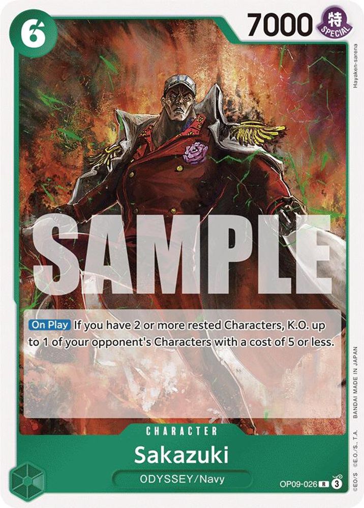 Sakazuki [Foil] OP09-026 One Piece Card Game