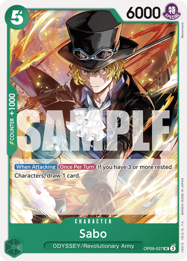 Sabo [Foil PRB-02] OP09-027 One Piece Card Game