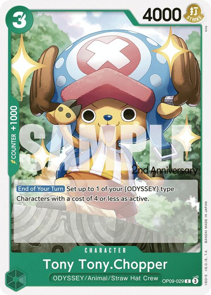 Tony Tony.Chopper [2nd Anniversary] OP09-029 One Piece Card Game