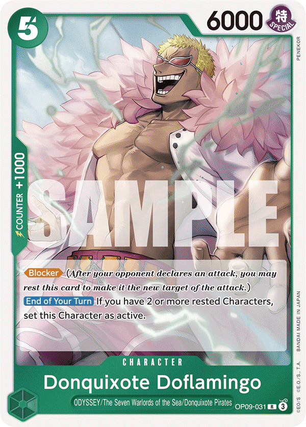 Donquixote Doflamingo OP09-031 One Piece Card Game