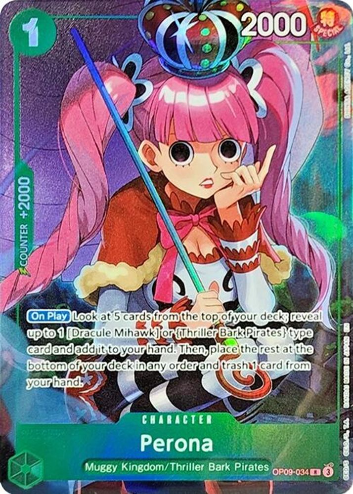 Perona [Foil] OP09-034 One Piece Card Game