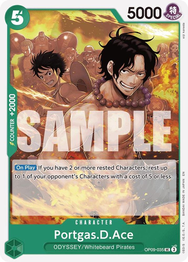 Portgas.D.Ace [Reprint] OP09-035 One Piece Card Game