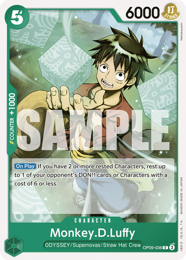 Monkey.D.Luffy OP09-036 One Piece Card Game